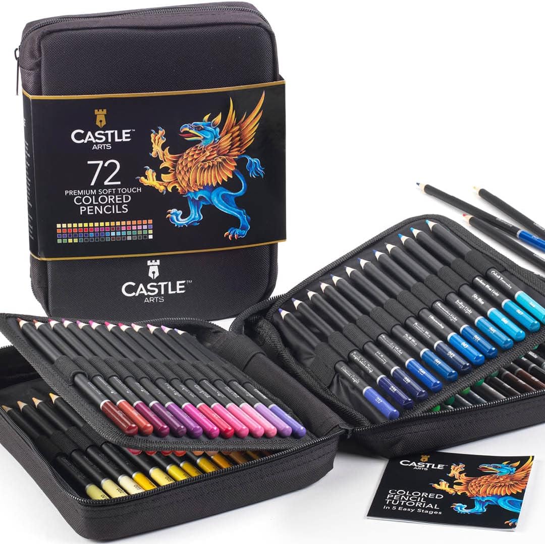 Art Supplies, iBayam 150-Pack Deluxe Wooden Art Set Crafts Drawing Painting  Kit