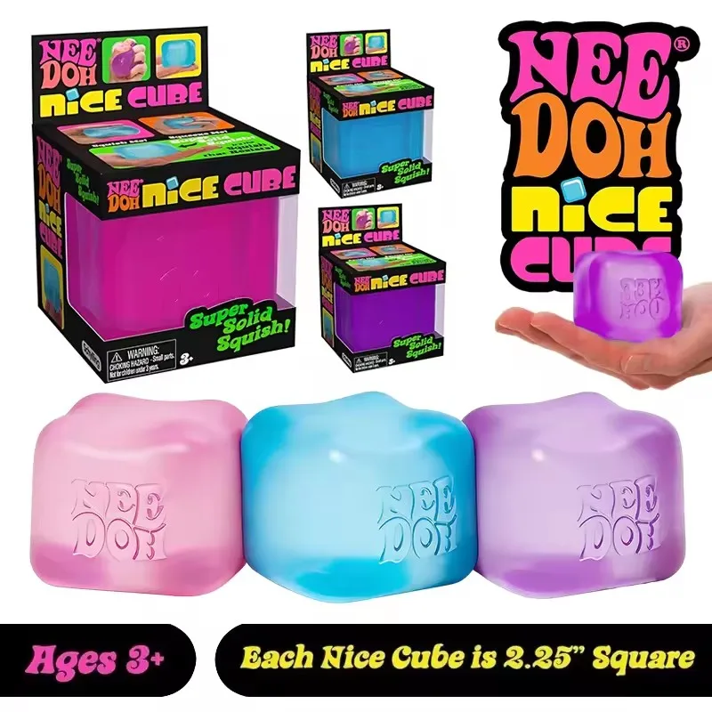 Schylling Needoh Nice Cube Sensory Gift Stress Relieving Blocks ...